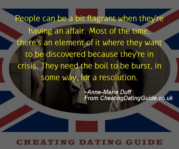 Cheating Quote - Anne-Marie Duff - Cheating Stories quote image