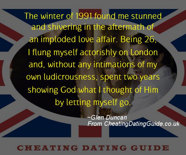 Cheating Quote - Glen Duncan - Cheating Stories quote image