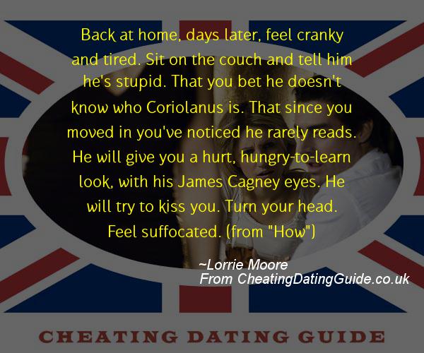 Cheating Quote - Lorrie Moore - Cheating Stories quote image