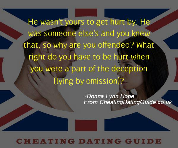 Cheating Quote - Donna Lynn Hope - Cheating Stories quote image